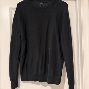 J. Crew Men's Classic Black Crewneck Sweater
